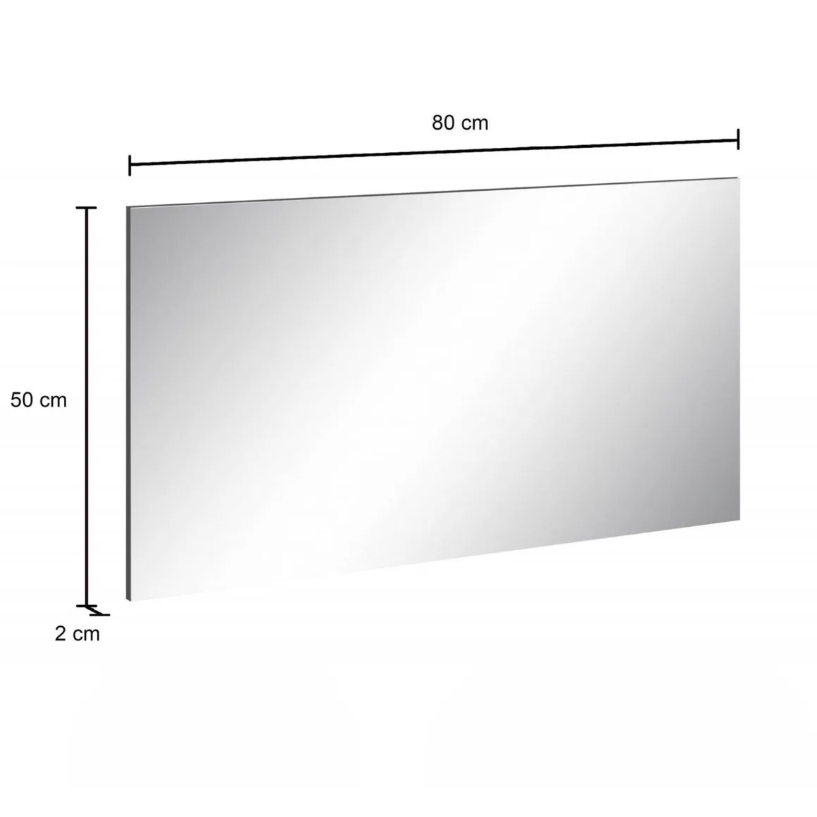 Specchio cemento 80x60h cm - Deanna