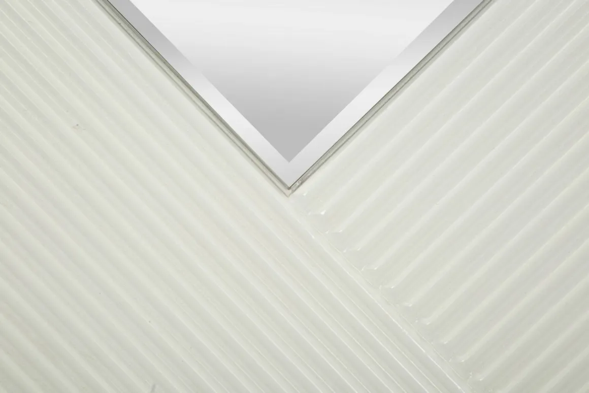 Specchio circolare bianco e oro 80x80h cm - Santelia