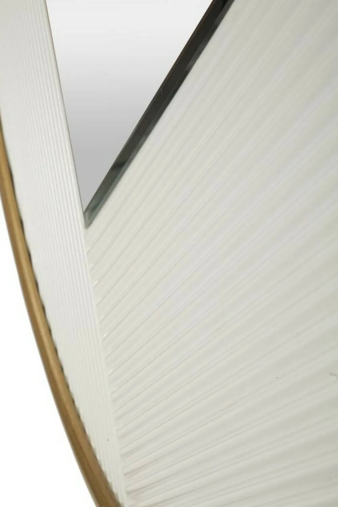 Specchio circolare bianco e oro 80x80h cm - Santelia