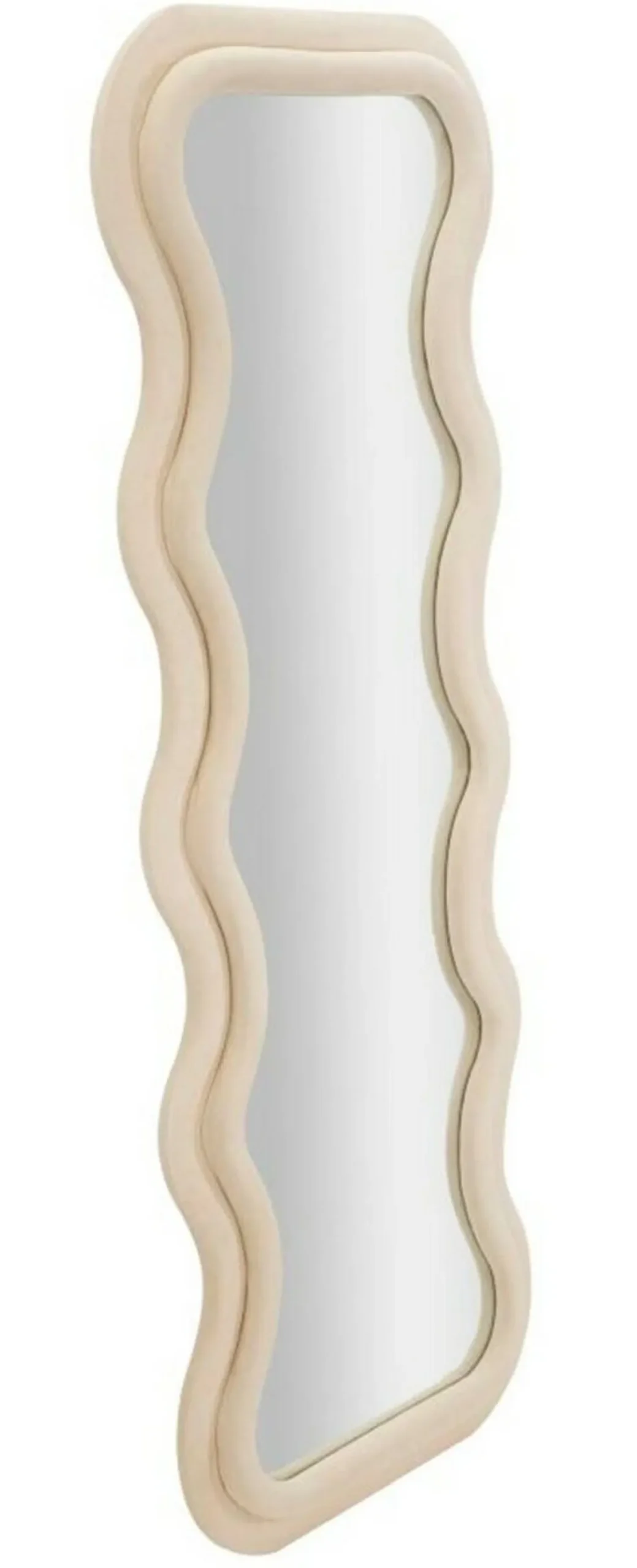 Specchi > Dmora Specchio crema 60x160h cm - Allen Bianco Crema