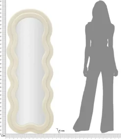 Specchio crema 40x160h cm - Bottarone