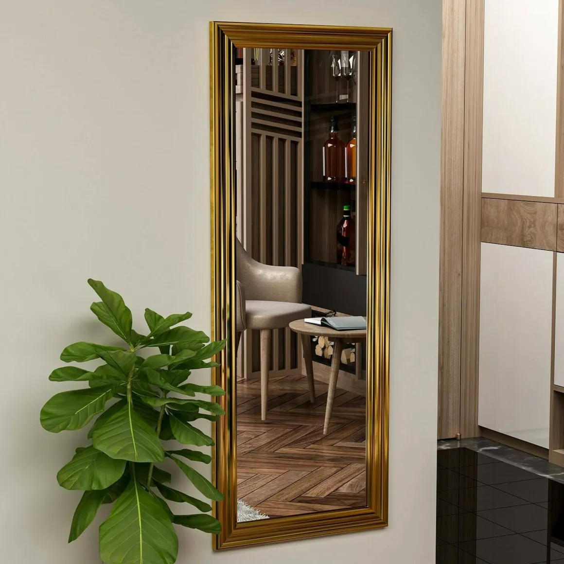 Specchio da muro oro 40x105h cm - Lina