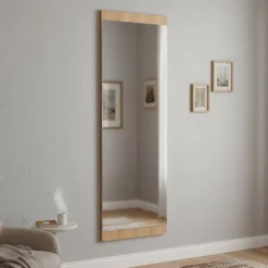 Specchi > Dmora Specchio da parete rovere 40x120h cm - Fiammetta Marrone Rovere