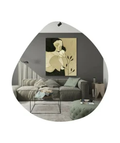 Specchio design nero 60x60h cm - Eusebia