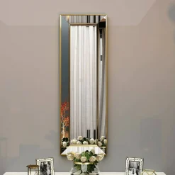 Specchi > Dmora Specchio elegante 30x90h cm - Auron Oro