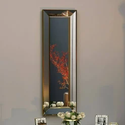 Specchi > Dmora Specchio elegante 30x90h cm - Auron Oro