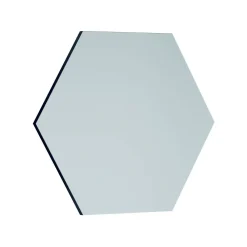 Specchio esagonale nero 70x60h cm - Kongrey