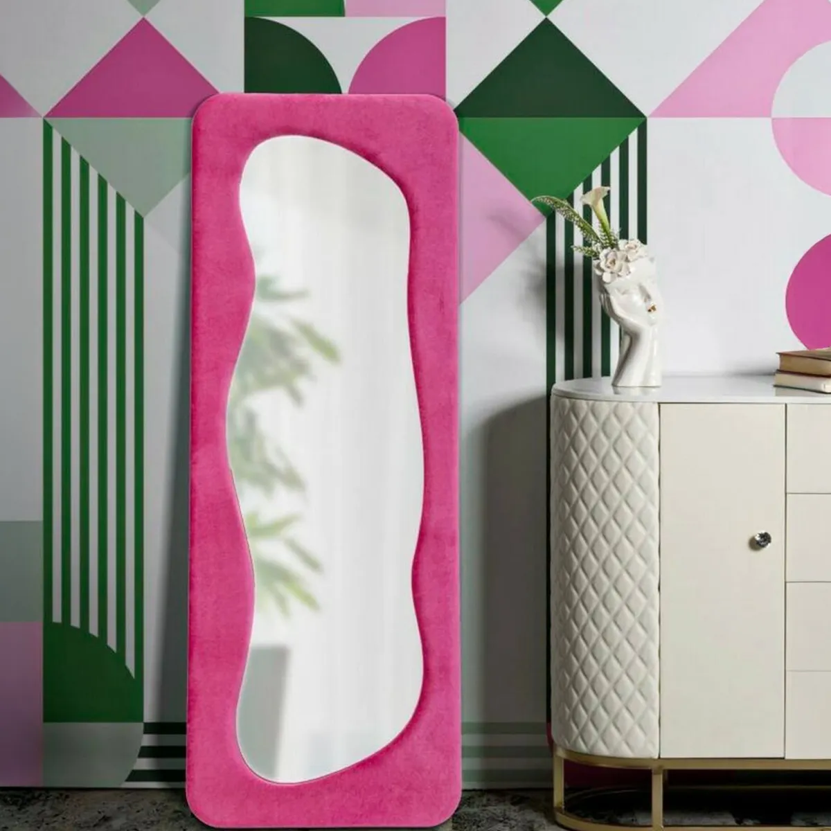 Specchi > Dmora Specchio fucsia 40x160h cm - Casciago Rosa Fucsia