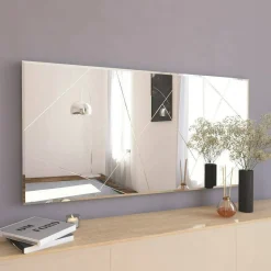 Specchio grande bianco 120x60h cm - Corallo