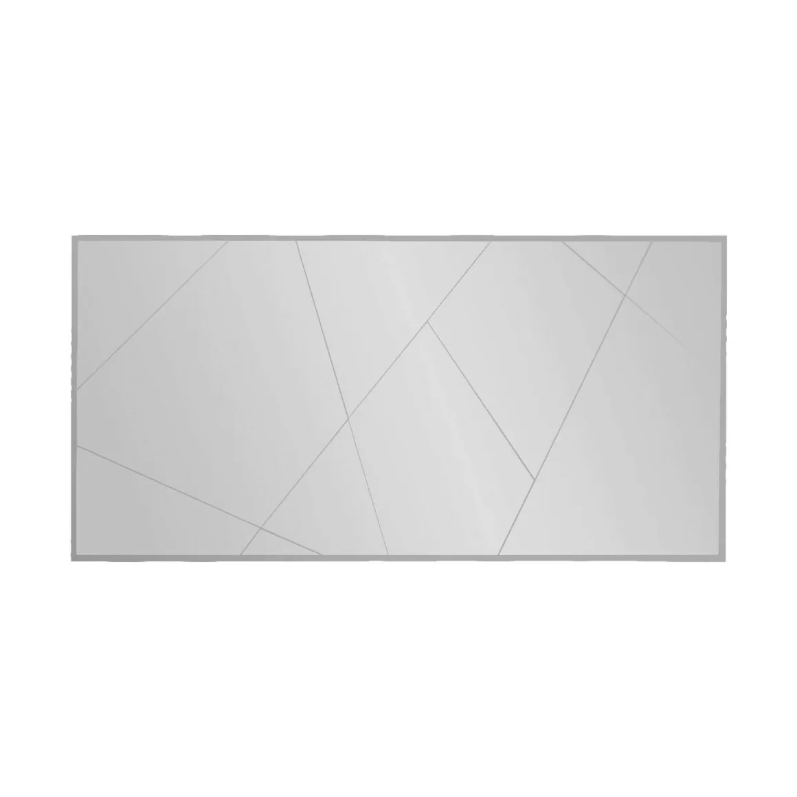Specchio grande bianco 120x60h cm - Corallo