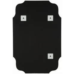 Specchio Grigio Trasparente Cornice Sagomata Forma Rettangolare 60x90h cm, Tipologia a Parete - Jajce