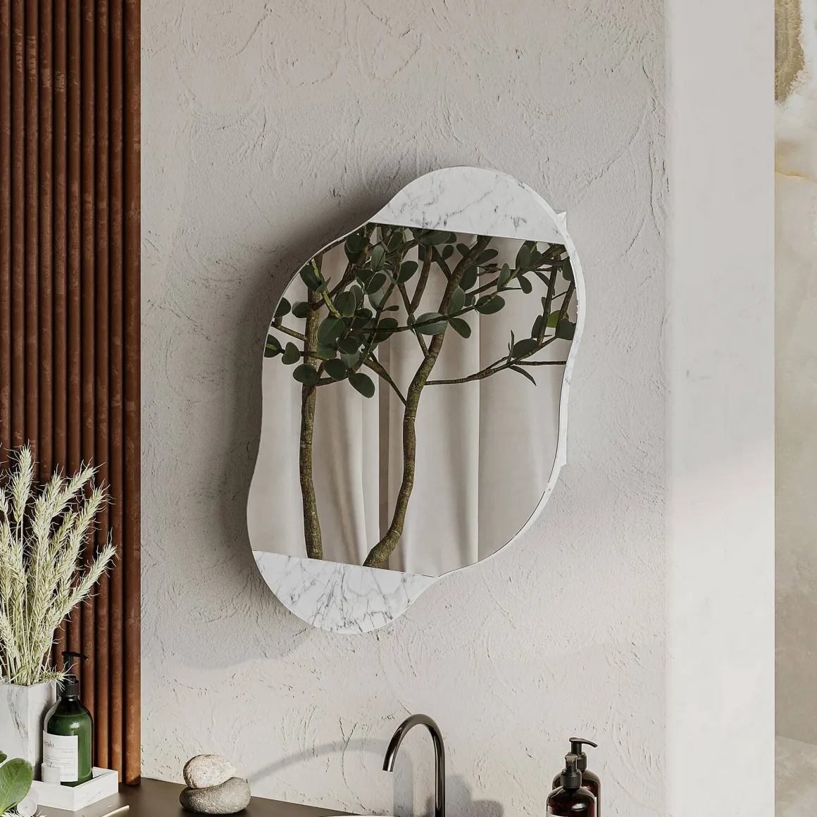 Specchio grigio 60x75h cm - Asterisco