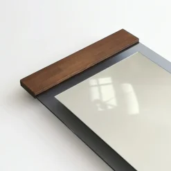 Specchi > Dmora Specchio Marrone Noce Trasparente Mensola Inclusa Forma Rotondo 70x70h cm, Colore Struttura Trasparente - Spello Trasparente, Marrone Noce