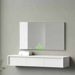 Specchio minimal bianco 110x60h cm - Atri