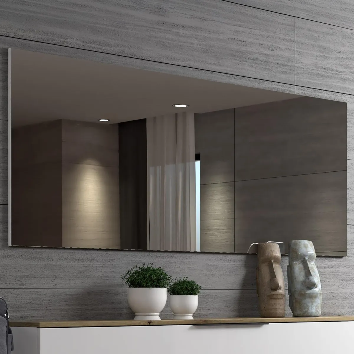 Specchi > Dmora Specchio moderno 160x65h cm - Ayana Bianco Lucido
