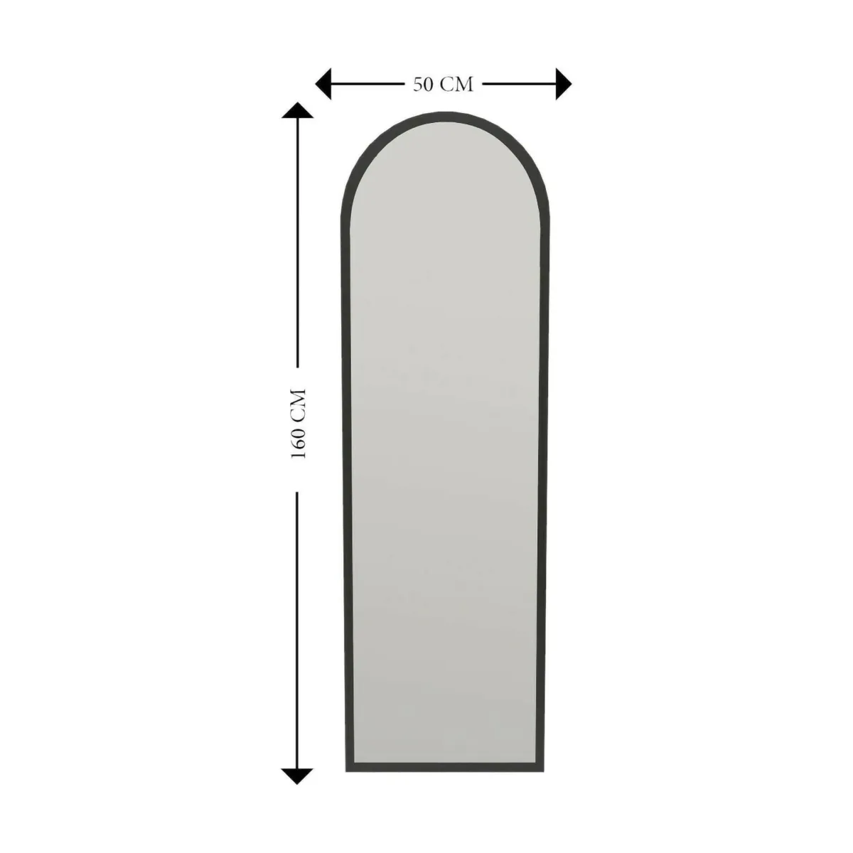 Specchi > Dmora Specchio con cavalletto 50x160h cm - Artus Nero