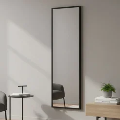 Specchio nero con cavalletto rettangolare 50x160h cm - Dragone