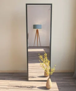 Specchio nero con cavalletto rettangolare 50x160h cm - Dragone