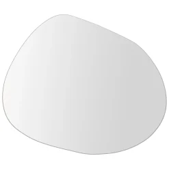 Specchio Nero Trasparente Forma Ovale Tipologia a Parete 55x75h cm, Colore Struttura Trasparente - Renate