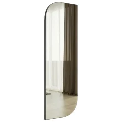 Specchio Nero Trasparente Forma Rettangolare Tipologia a Parete 40x120h cm, Colore Struttura Trasparente - Librizzi