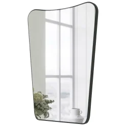 Specchio Nero Trasparente Forma Rettangolare Tipologia a Parete 50x70h cm, Colore Struttura Trasparente - Pascelupo