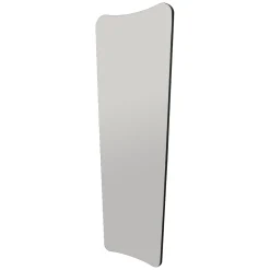 Specchi > Dmora Specchio Nero Trasparente Forma Rettangolare Tipologia a Terra 40x105h cm, Colore Struttura Trasparente - Carimate Trasparente, Nero