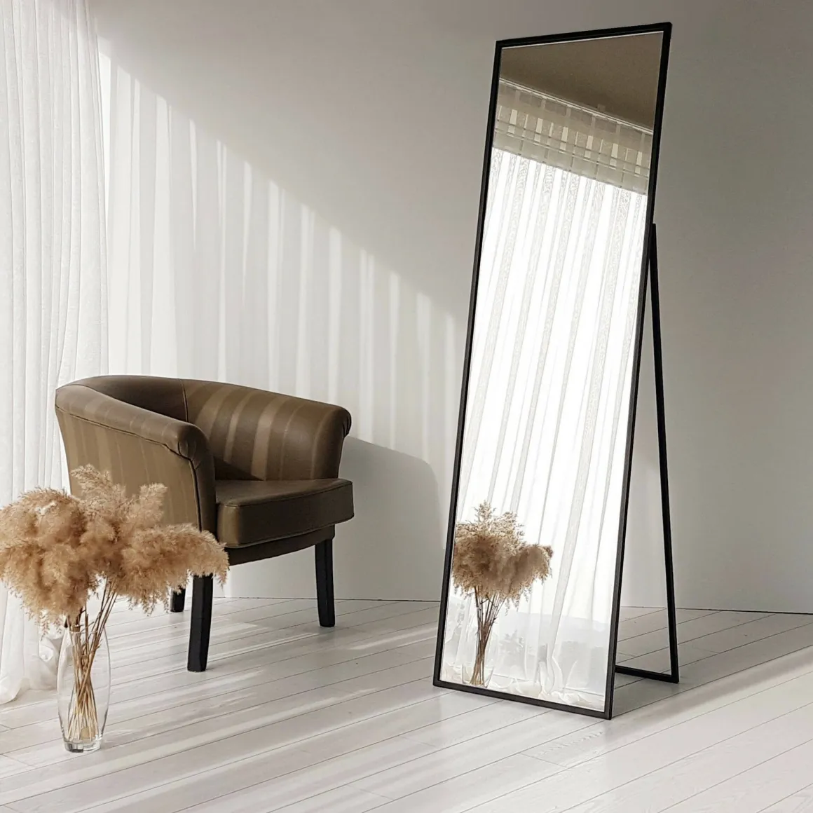 Specchio nero 50x170h cm - Ronzone