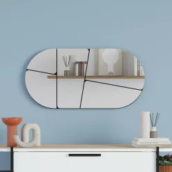 Specchio nero 80x40h cm - Stezzano