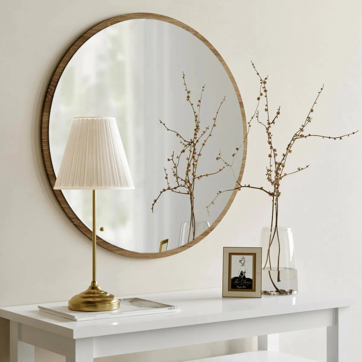 Specchi > Dmora Specchio noce 60x60h cm - Spongano Marrone Noce