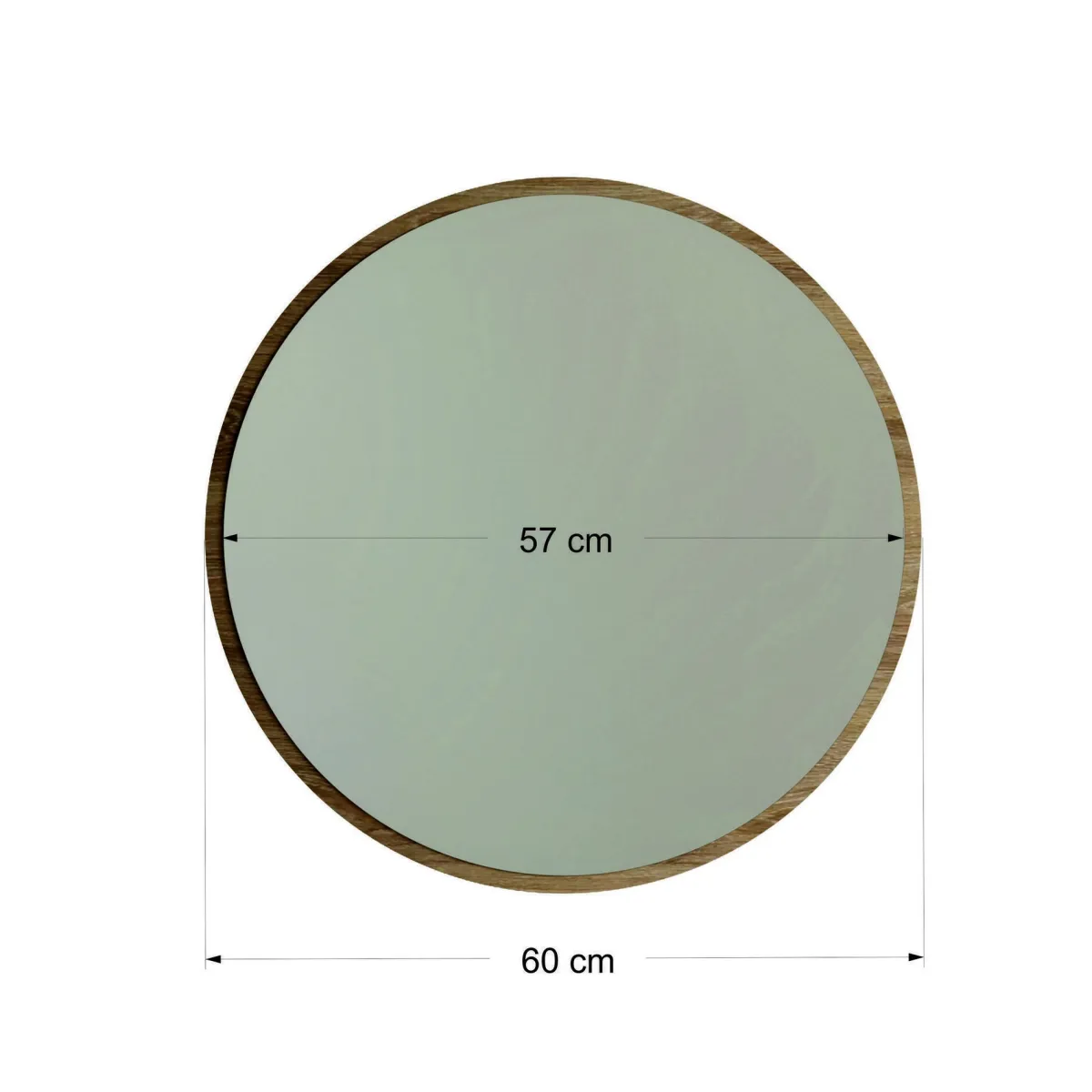 Specchi > Dmora Specchio noce 60x60h cm - Spongano Marrone Noce