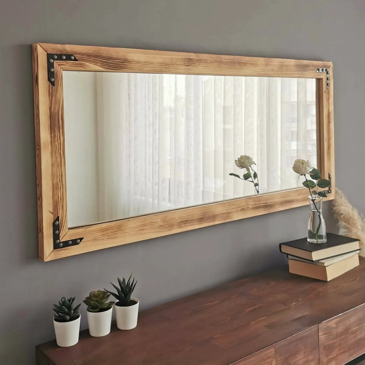Specchi > Dmora Specchio noce 110x50h cm - Verzuolo Marrone Noce