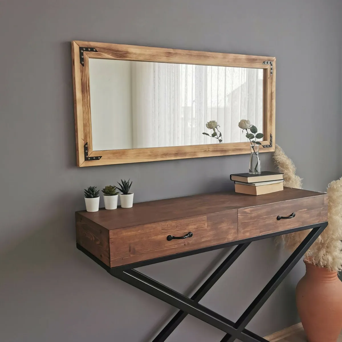 Specchi > Dmora Specchio noce 110x50h cm - Verzuolo Marrone Noce
