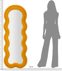 Specchio ocra 40x160h cm - Bottarone