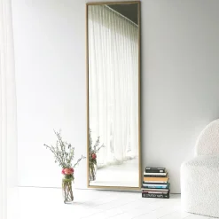 Specchio oro con cavalletto nero 50x170h cm - Ronzone