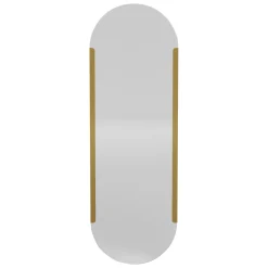 Specchi > Dmora Specchio oro Trasparente Forma Ovale Tipologia a Parete 55x75h cm, Colore Struttura Trasparente - Dorno Trasparente, Oro
