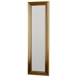 Specchi > Dmora Specchio oro Trasparente Forma Rettangolare Tipologia a Parete 55x150h cm, Colore Struttura Trasparente - Nida Trasparente, Oro