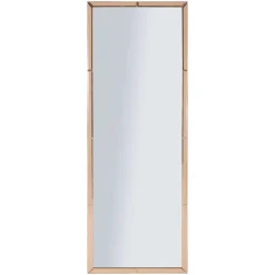 Specchi > Dmora Specchio oro Trasparente Forma Rettangolare Tipologia a Parete 60x130h cm, Colore Struttura Trasparente - Gavirate Trasparente, Oro