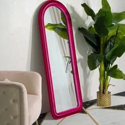 Specchi > Dmora Specchio piccolo fucsia 60x160h cm - Segal Rosa Fucsia