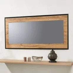 Specchio quercia e nero 110x60h cm - Piaggine