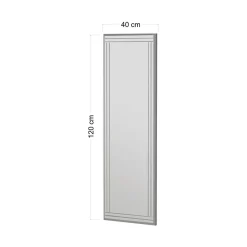 Specchio rettangolare bianco 40x120h cm - Mossano