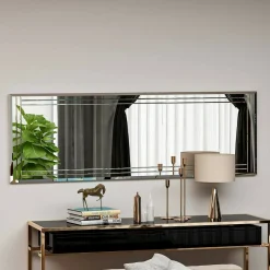 Specchio rettangolare bianco 40x120h cm - Mossano