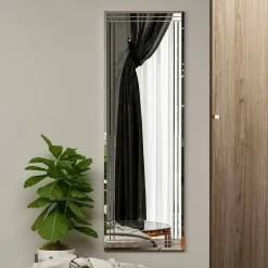 Specchio rettangolare bianco 40x120h cm - Mossano