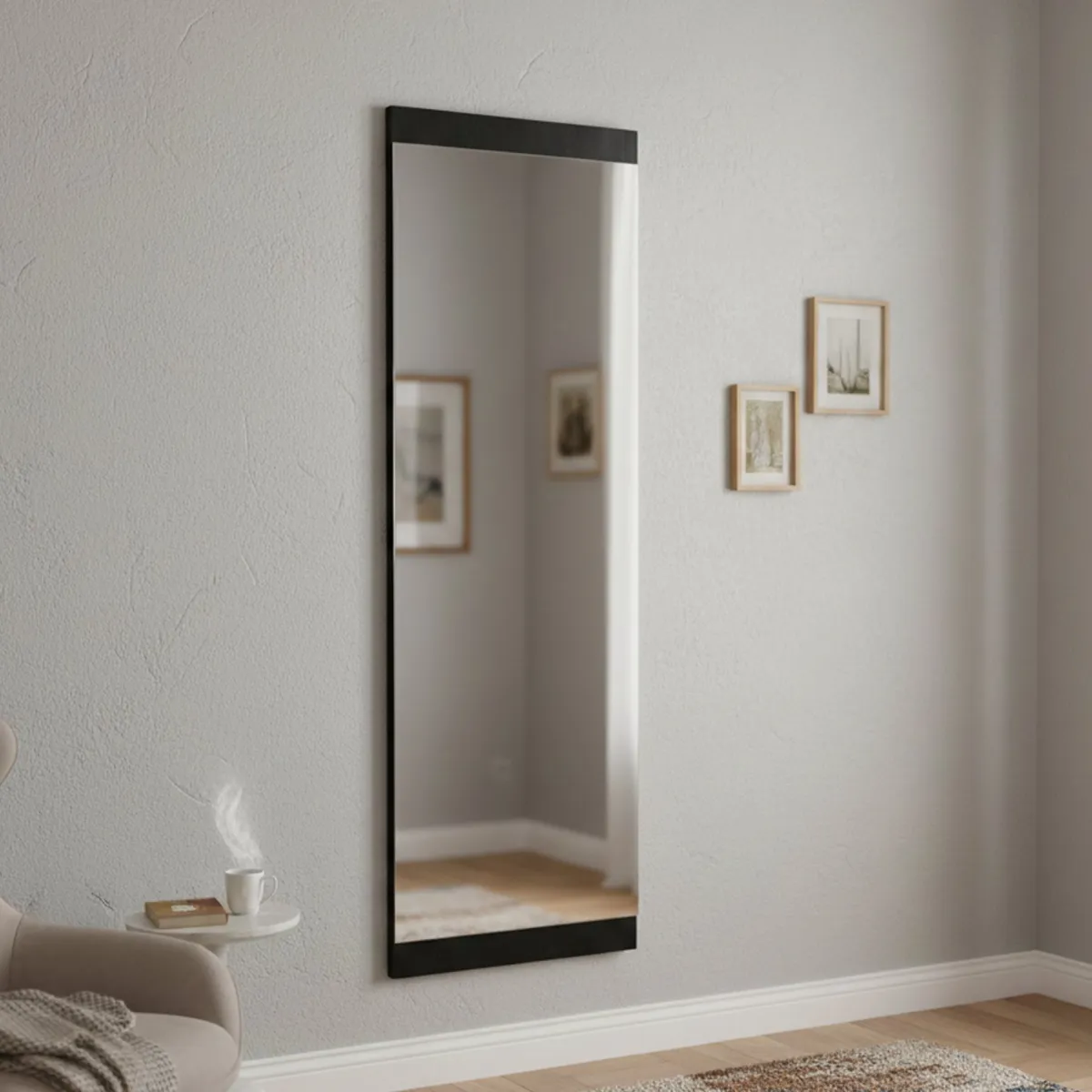 Specchi > Dmora Specchio rettangolare classico 40x120h cm - Fiammetta Nero