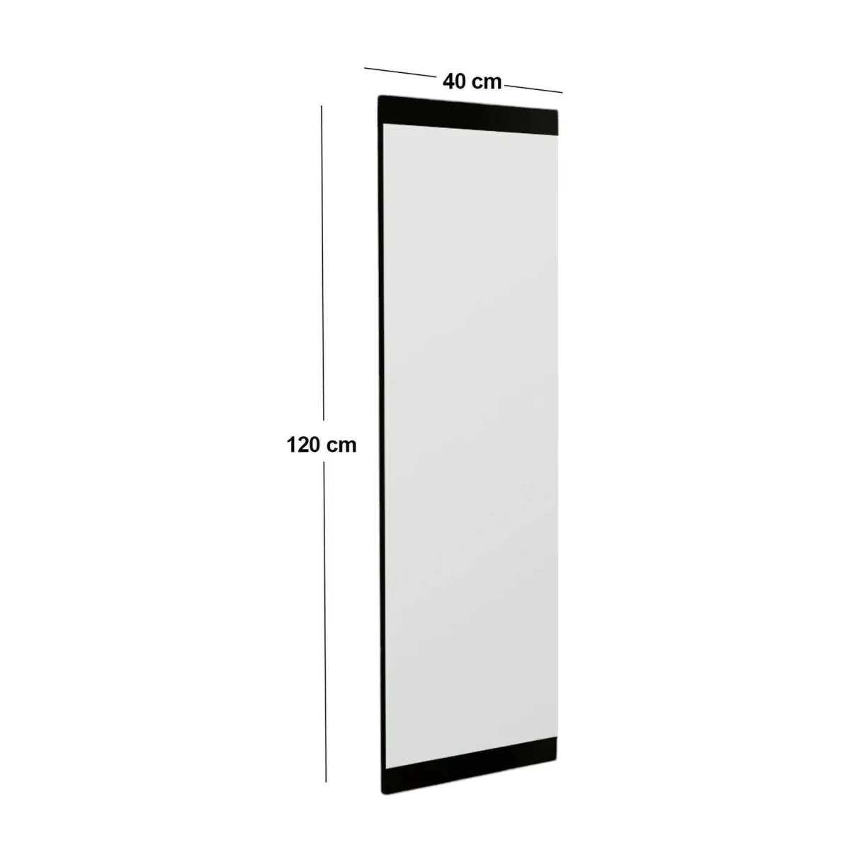 Specchi > Dmora Specchio rettangolare classico 40x120h cm - Fiammetta Nero