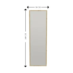 Specchio rettangolare con cavalletto rovere 50x160h cm - Dragone
