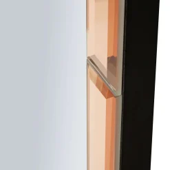 Specchio Rosa Trasparente Cornice Sagomata Forma Rettangolare 55x150h cm, Tipologia a Parete - Berat