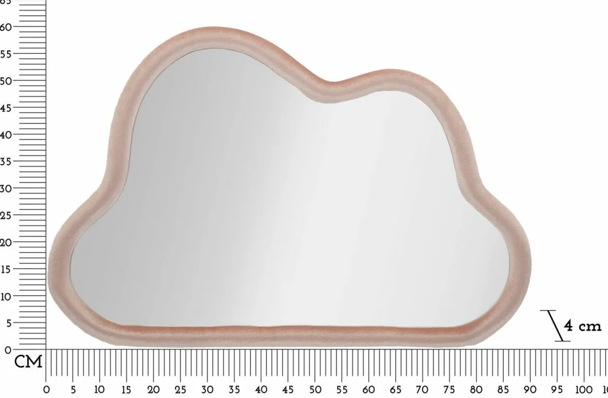 Specchi > Dmora Specchio 90x60h cm - Depero Rosa