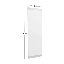 Specchi > Dmora Specchio soggiorno 40x120h cm - Fiammetta Bianco