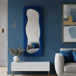 Specchio stretto blu 40x160h cm - Casciago