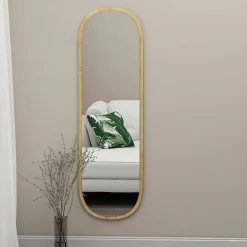 Specchi > Dmora Specchio stretto rovere 40x120h cm - Korban Marrone Rovere